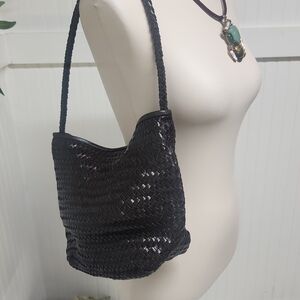 Madewell Brown Woven Shoulder Bag